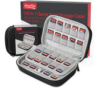 Heystop-Étui De Jeu Switch 120,Support De Jeu,Compatible Avec Nintendo Switch,Modèle Oled,Jeu Ps Vita,Stockage De Cartes Sd - Type Black