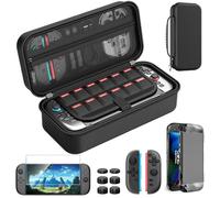 HEYSTOP Étui pour Nintendo Switch 2, Kit d'accessoires Switch avec Protection Housse de Voyage Portable Rigide et Protecteur avec Coque Nintendo Switch 2 Film Trempé Switch 2 pour Accessoires Switch 2