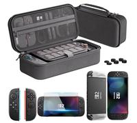 HEYSTOP Étui pour Nintendo Switch 2, Kit d'accessoires Switch avec Protection Housse de Voyage Portable Rigide et Protecteur avec Coque Nintendo Switch 2 Film Trempé Switch 2 pour Accessoires Switch 2