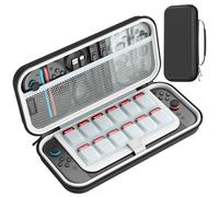 HEYSTOP Housse de Protection pour Console Nintendo Switch 2, Étui de Transport Protecteur Grande Capacité avec 12 Emplacements pour Cartes de Jeu Accessoires pour Nintendo Switch 2 Dernier Modèle 2025