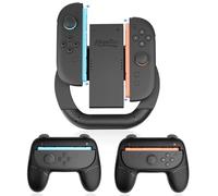 HEYSTOP Joycon Grip pour Nintendo Switch 2, Ensemble de Protections Joy-Con Accessoires pour Manettes de Jeu, Idéal pour les Jeux de Course à Deux Joueurs Compatible avec La Manette Nintendo Switch 2