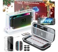 HEYSTOP Pochette de Protection Switch 2 pour Accessoires Nintendo Switch 2 avec Étui de Transport Switch 2, Coque de Protection Switch 2, Dock Anti-Poussière Protecteur D'écran pour Nintendo Switch 2