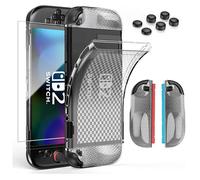 HEYSTOP TPU Souple pour Nintendo Switch 2 avec Protection D'écran en Verre Trempé et 6 Capuchons pour Joysticks