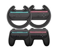 HEYSTOP Volants pour Nintendo Switch 2 [4 en 1] Joy-Con Grip Volants de Course pour Mario Kart World Jeu Mario Kart Switch 2 Housse de Protection pour Volant Joy-Con Grip Accessoires pour Manettes