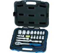 Heytec 1532867 Jeu de clés à douille, 18 pièces