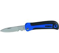 Heytec 50816680000 Couteau d‘électricien, Argent/Bleu/Noir, 115 mm