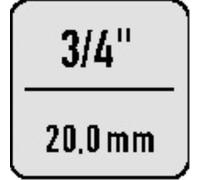 HEYCO Rallonge 508100 3/4 po. L. 100 mm avec verrouillage HEYTEC Quantité:1