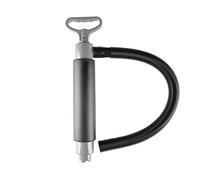 HEYTUR Kayak Pompe de cale flottante - Pompe à eau de cale manuelle - Portable - Pour kayak, canoë et accessoires de bateau (gris argenté)