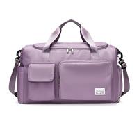 HeYuMeio Sac de voyage de grande capacité, sac de sport et de fitness, sac de voyage pour étudiant de loisirs, violet