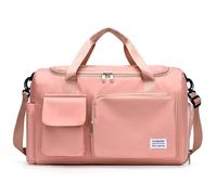 HeYuMeio Sac de voyage de grande capacité, sac de sport et de fitness, sac de voyage pour étudiant de loisirs, rose