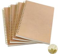 Heyumybit Carnet de Notes,4pcs Cahier de Note A5 Spirale,100 Pages/50,Cahier Spirale A5,Petits Carreaux pour Étudiants Enseignants Journal de Voyage,Mémos Ou les Graffitis