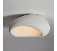 HEYUN Plafonnier Créative Abat-jour En Pierre Simulée Lampe Suspendue En Résine E27 Éclairage De Plafond Luminaire Plafonnier Pour Chambre Salle À Manger Salon(A,80)