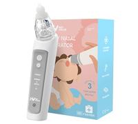 HEYVALUE Mouche Bébé Électrique, Nettoyage Doux, 3 Niveaux d’Aspiration | 3 Embouts Souples en Silicone, Système Anti-reflux, Lumière & Musique, Recharge Pratique Via USB-C