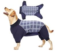 HEYWEAN Body de convalescence pour chien - Combinaison à manches longues après chirurgie avec fermeture éclair, protection de plaie, combinaison chirurgicale, pyjama, alternative au collier électrique