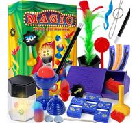 Heyzeibo Tours de Magie - Kit de Magie avec Baguette Magique et Instructions pour Les Enfants, Cadeau d'anniversaire de Noël pour Les Enfants de 6 7 8 9 10 11 12 Ans