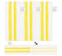 Hezane Set de 5 Chiffons en Microfibre Compatible avec Kärcher EasyFix SC 2, SC 3, SC 4, SC 5 Les nettoyeurs Vapeur - Set Universel de Chiffons pour Sol avec Fixation EasyFix-System