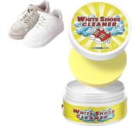 HEZDGPRFL Nettoyant chaussures blanches, cirage chaussures de sport blanches, pâte nettoyante multi-usages (avec éponge), convient à tous types de chaussures.