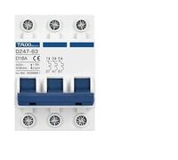 HEZHANG Disjoncteur Disjoncteur de Moteur à Courant Alternatif DZ47 D Curve 10 A ~ 125 400 V, Interrupteur démarrage, équipement Industriel, Pompe Eau, élevé(3P,25A)