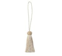 HEZHANG Embrasse pour Rideaux Rideaux à Franges, 2 pièces, Accessoires de décoration, Ruban, Petits Pompons Pelucheux, Pendentif embrasses, Cordon fête, DIY(Beige)