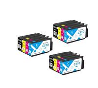 HEZHAOWH 1-5set K310 M310 Y310 C310 Ink Cartridge Compatible for SL-J3520W J3560FW J3525W J3470W Printer(3 Set)