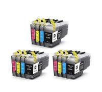 HEZHAOWH 1 Jeu de Cartouches d'encre compatibles LC424 BK CMY, adaptées aux modèles B-Other DCP-J1200DW, J1200W et J1200WE.(LC424-3set)