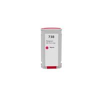 HEZHAOWH 130ml/300ml 738XL 676M6A 676M7A 676M8A 498N8A Premium Ink Cartridge Compatible for H-*0P738 for H-*0P D-signJet T950 T850 Pigment(130ml Magenta)