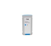 HEZHAOWH 130ml/300ml 738XL 676M6A 676M7A 676M8A 498N8A Premium Ink Cartridge Compatible for H-*0P738 for H-*0P D-signJet T950 T850 Pigment(130ml Cyan)
