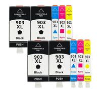 HEZHAOWH 16X Compatible Ink Cartridge for H-*0P 903 903XL for of-iceJet Pro 6950 6960 6961 6970 6971 All-in-One Printer(10pcs)