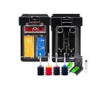 HEZHAOWH 62XL Refillable Ink Cartridge Compatible for H-*0P 62 E-vy 5640 5660 7640 5540 5544 5545 5546 5548 of-icejet 5740 200(1 Set with 30ml Ink)