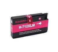 HEZHAOWH Cartouche d'encre 712 XL 712XL 3ED71A 3ED67A Compatible avec Les imprimantes Jet d'encre D-signJet H-*0P712 et H-*0P (références : H-*0P712 et H-*0P).(1PCS Magenta)