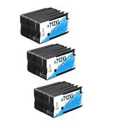 HEZHAOWH Cartouche d'encre à Jet d'encre 712 XL 712XL 3ED71A 3ED67A for imprimante H-*0P712 for H-*0P D-signJet T210 T230 T250 T650 T630(12color 3set)