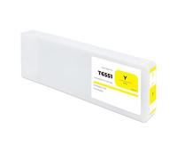 HEZHAOWH Cartouche d'encre Compatible for imprimante F-ji DL600 (T6521, T6531, T6541, T6551, T6561) avec Encre résistante aux UV et Puce à Usage Unique.(Yellow)