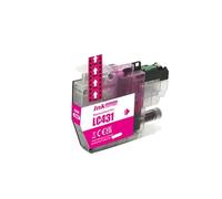 HEZHAOWH Cartouche d'encre Compatible LC431 de capacité Standard for imprimantes B/Ether DCP-J1050DW, DCP-J1140DW et MFC-J1010DW(1pcs Magenta)