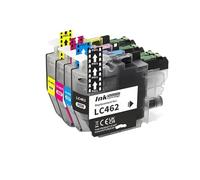 HEZHAOWH Cartouche d'encre Couleur Compatible LC462 de capacité Standard for imprimantes B/Ether MFC-J2340DW/MFC-J3540DW/MFC-J3940DW(1 Set (4PCS))