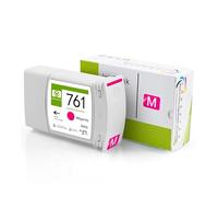 HEZHAOWH Cartouche d'encre H-*0P 761 à pigments et colorants for imprimante D-signjet T7100 T7200 MBK-775ML C/M/J/G/DGY-400ML(Magenta)