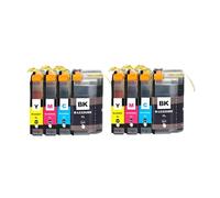 HEZHAOWH Compatible LC22UXL 22UXL LC22U Full Ink Cartridge for B-Other DCP-J785DW MFC-J985DW Printer(2 Set)