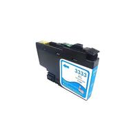 HEZHAOWH LC3333 LC 3333 Premium Color Compatible Ink Cartridge LC-3333 for Br-Ther DCP-J1100DW MFCJ1300DW with Chip(Cyan)