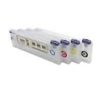 HEZHAOWH Lot de 4 Cartouches d'encre vides de 220 ML for imprimantes à solvant écologique M-Maki Ro et Mutoh, sans Puce VS300 BN-20(4 Cartridge)