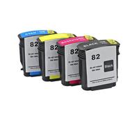 HEZHAOWH Replacement Ink Cartridge for H-*0P 82 82XL for 82 CH565A De-ignjet 10ps 120nr 20ps 500 500Plus 500ps 50ps 510 800 800ps 815 820(1PCS Cyan)