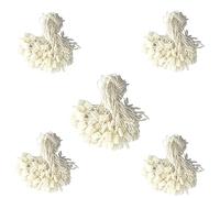 Hezhou 1000pcs Étiquettes String étiquettes de vêtements en nylon cordes en nylon pour étiquettes à suspendre Cordées Étiquettes de Magasin Étiquettes de Vêtements et Ficelle en Nylon (Blanc)