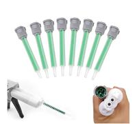 Hezhou 20PCS Buses de mélange 1:1 Buse de mélange MBQ05-16L tubes de mélange statiques buses de mélange pour résine adhésive Pour Mélange d'Agitation Réorganisation d'Écoulement De Tuyau Mélange