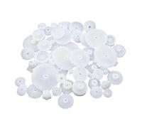 Hezhou 72 Pcs Petit Engrenage Plastique Traduction Engrenages | Modélisme Plastique Petits Engrenages Pour Bricolage Ensemble Jouets Modèles Robot Conduit