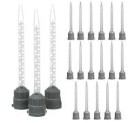 Hezhou Mélangeurs statiques 2K pour colles 1:1 tube mélangeur MB3.2-16S Buses De Mélange Époxy Pour Pistolet à Colle AB compatible cartouches de 25 ml/50 ml (20, gris)
