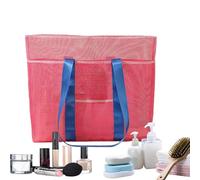 Hezudiay Sac De Plage Imperméable - Pochette Mesh Imperméable - Sac de Plage Pliant Anti-Sable pour Piscine - pour Serviette, Jouets, Lunettes, Maillot, Gym, Voyage, Piscine - Hommes et Femmes