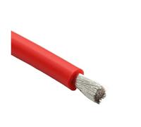 HF Mont 1~50m fil de silicone résistant à la chaleur AWG 30 26 24 22 20 18 16 14 12 10 8 câble de cuivre rouge noir de câblage automobile(Red,2 METERS_20AWG)