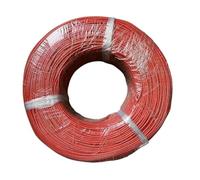 HF Mont 2/5/10M UL3135 câble à haute température résistant à l'isolation en silicone en cuivre étanchéré 30 28 26 24 22 20 18 16 14 12 10AWG(Red,10 METERS_28AWG)