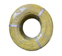 HF Mont 2/5/10M UL3135 câble à haute température résistant à l'isolation en silicone en cuivre étanchéré 30 28 26 24 22 20 18 16 14 12 10AWG(Yollow,5 METERS_28AWG)