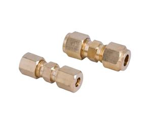 HF Mont 3-42mm1/8 "3/16" 1/4 "5/16" 3/8 "1/2" 3/4 "7/8" pouces Tube Compression Union laiton raccord de tuyau connecteur huile eau carburant gaz(1 pc,3l4 Inch 19.02mm)