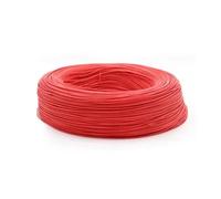 HF Mont Câble électrique UL1015 de 2 m/5 m, isolé PVC, for lampes, éclairage, LED, bricolage, 600 V, calibre 24, 22, 20, 18, 16, 14, 12, 10, 8 AWG, for bricolage.(Red,2 METERS_14AWG)