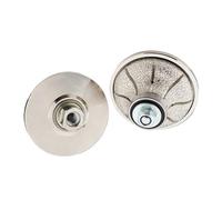 HF Mont Meule de profil for pierre de marbre de granit, brasée sous vide, roue profilée à la main M14 et 5/8 - 11(E 20)